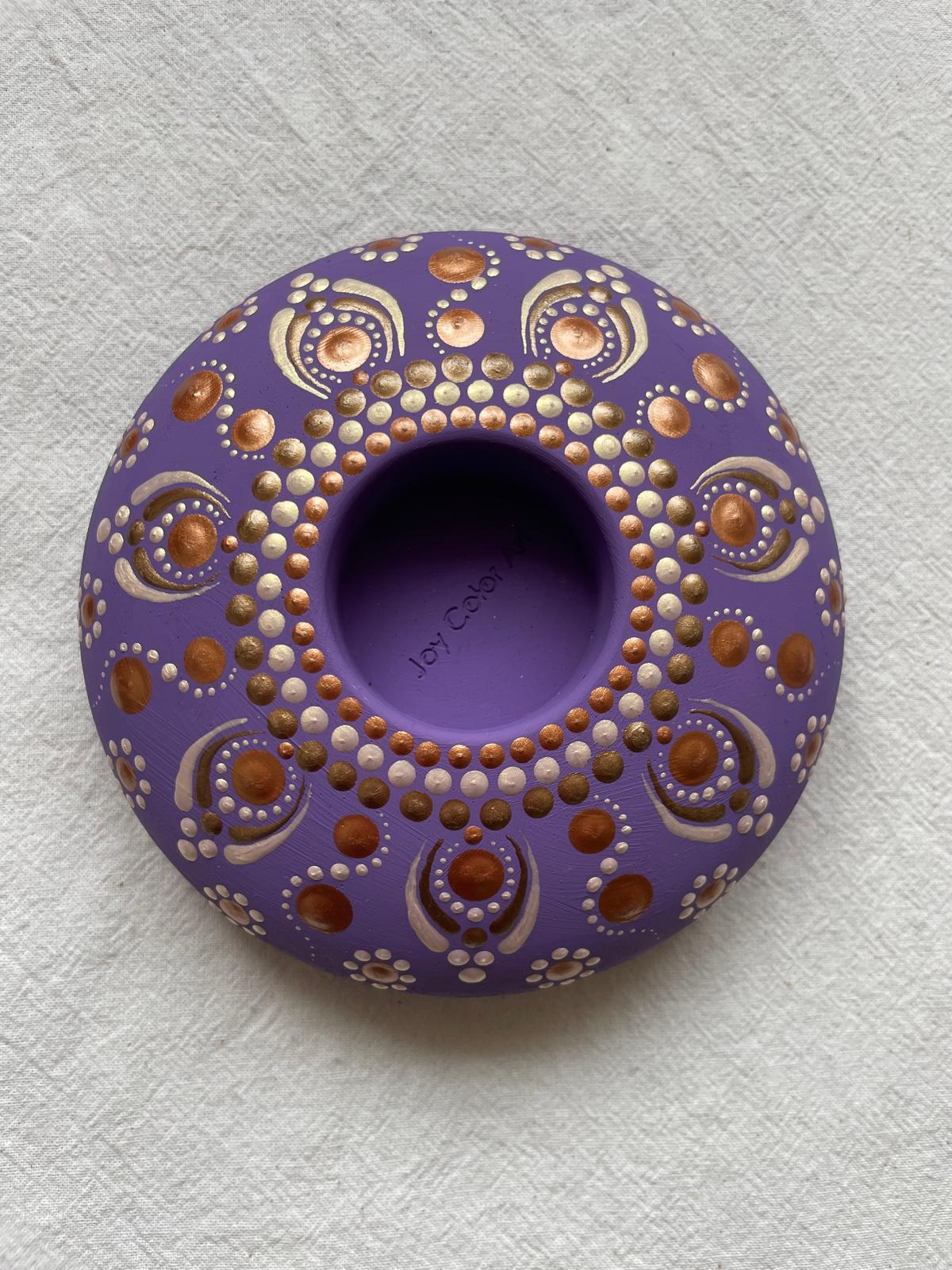 Mécsestartó pontozott mintával